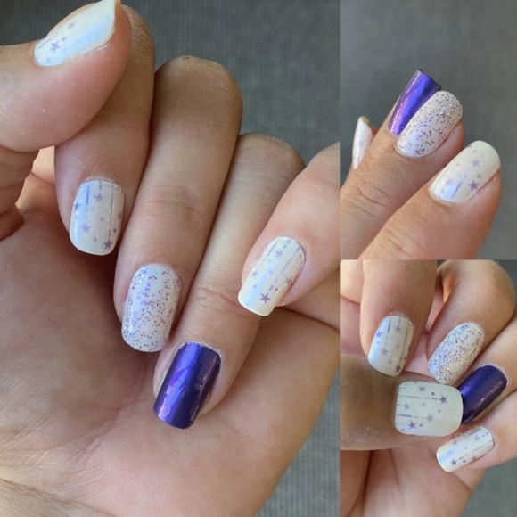 Relisting!Color Street LIMITED EDITION Evening Sky Purple Shimmer Pedicure - Picture 3 of 8